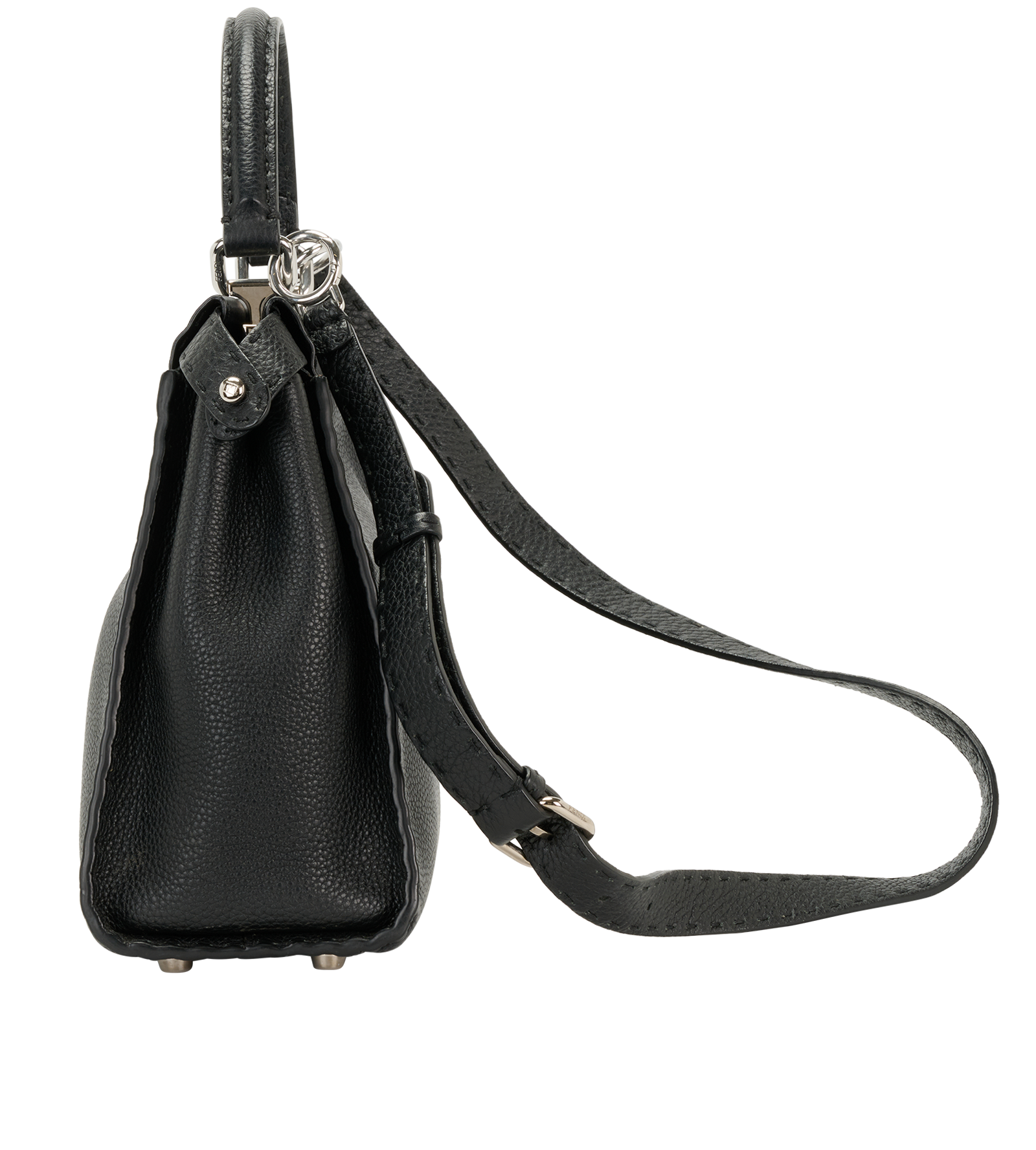 Medium Peekaboo Selleria, &pound;1,100, Handbags, Black, Leather, Bottom view